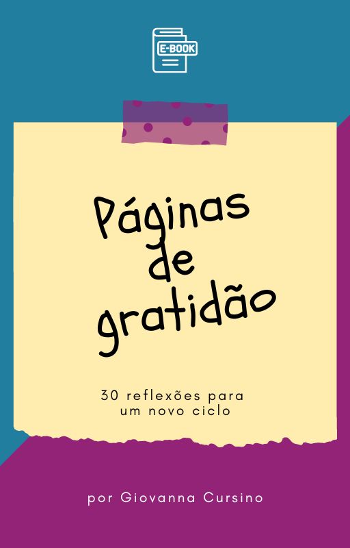 E-book "Páginas de gratidão" - por Giovanna Cursino